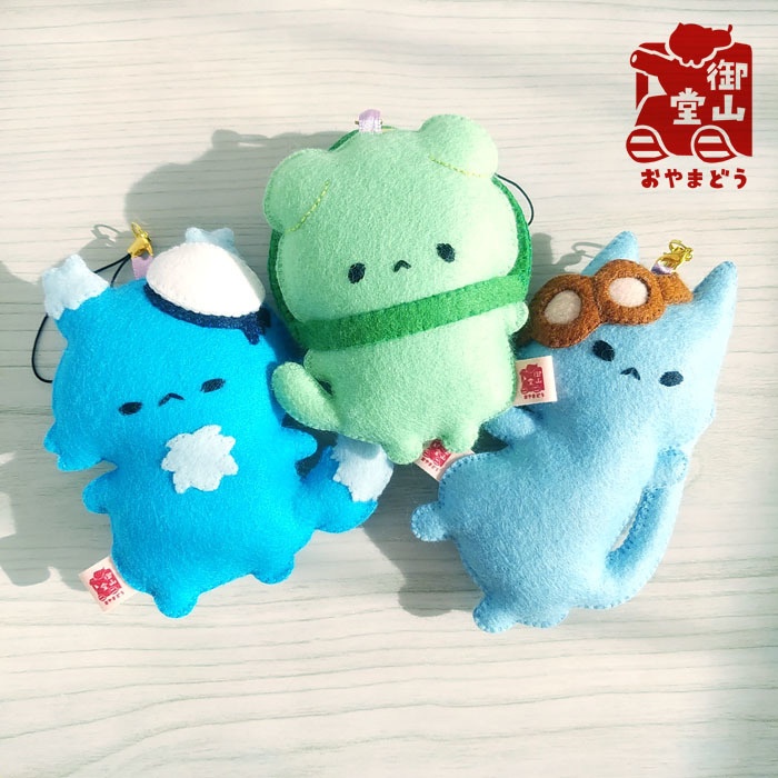 りくおマスコット 陸海空ねこぷくぷくフェルトマスコット りくお ※一部材料変更あり※