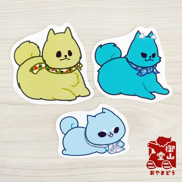 【6枚入】陸海空ねこ-じえいたいねこ-&陸海空いぬ-じえいたいいぬ-ステッカー