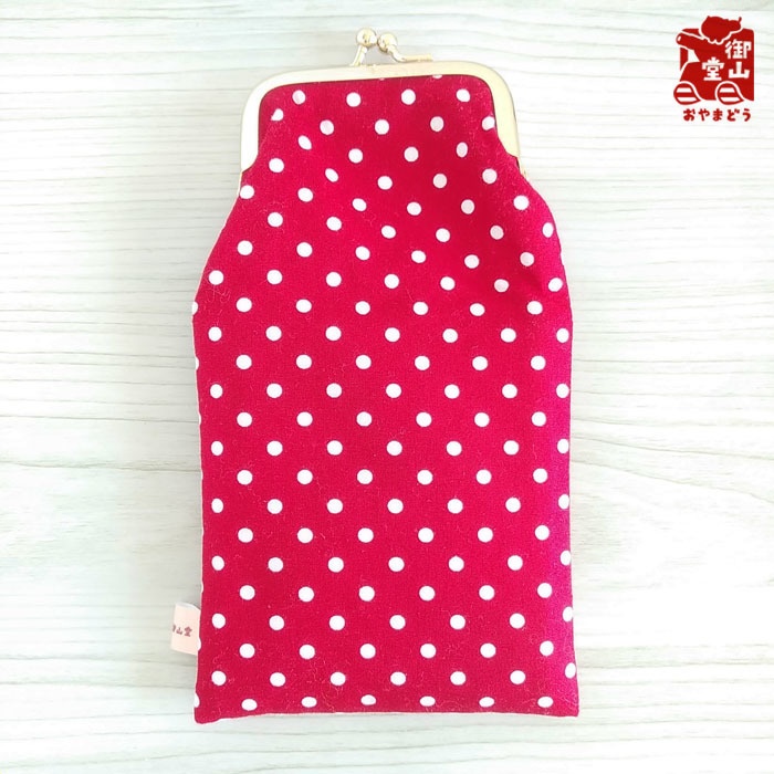 ペンケース わさびとからし かすたまいず!がま口ペンケースwith缶バッジ~わさびとからし・赤~