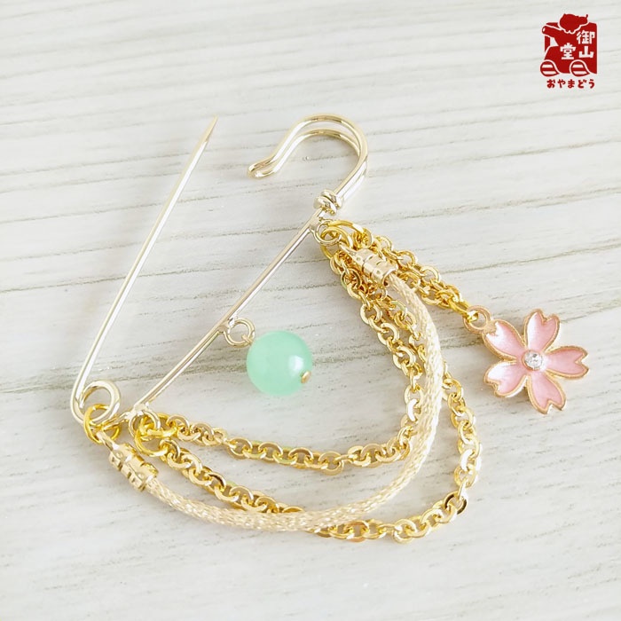 煌く自衛隊 陸自ブローチ 自衛隊モチーフアクセサリー・飾緒風カブトブローチの陣 陸上自衛隊