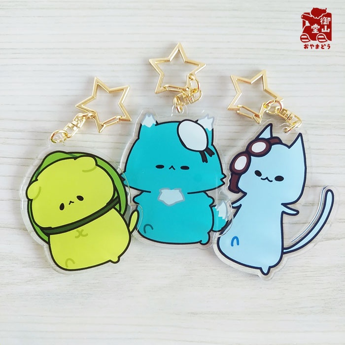 陸海空ねこ ぽてぽてアクリルキーホルダー そらた