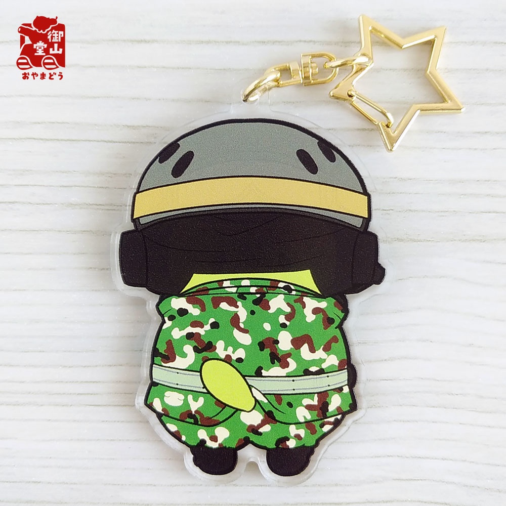 戦車乗りりくお 抱っこして!アクリルキーホルダー<両面>