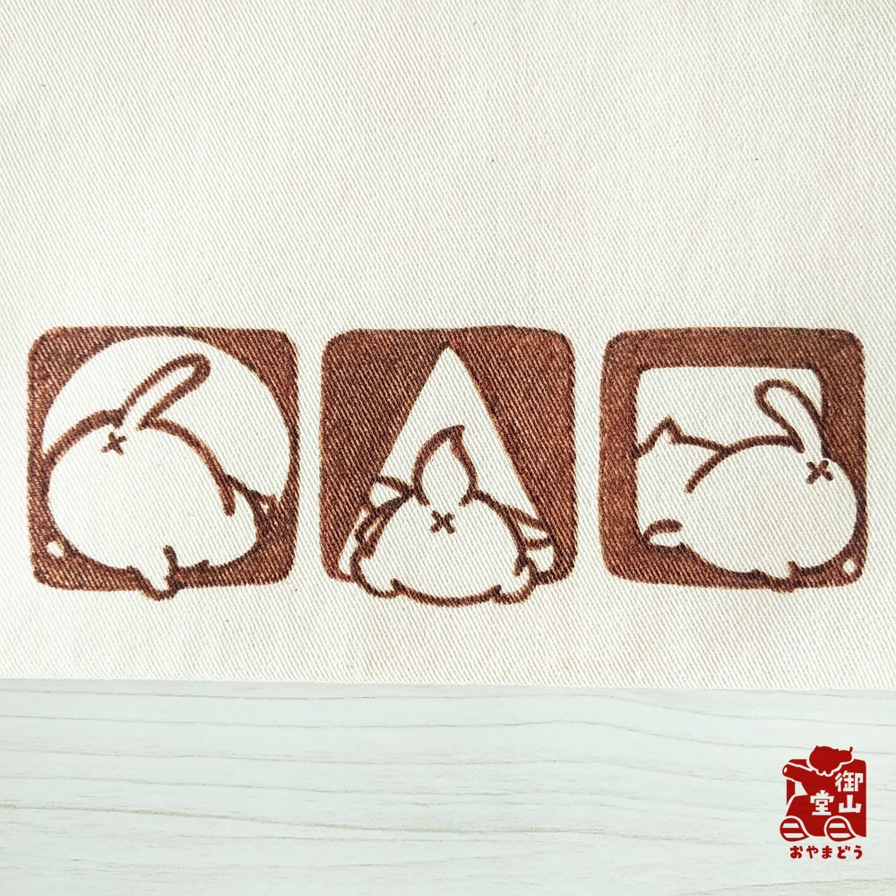 【マステ付き】猫ポーチ わさからもみじの手描きおしりポーチ もみじ色(赤) フラットタイプ