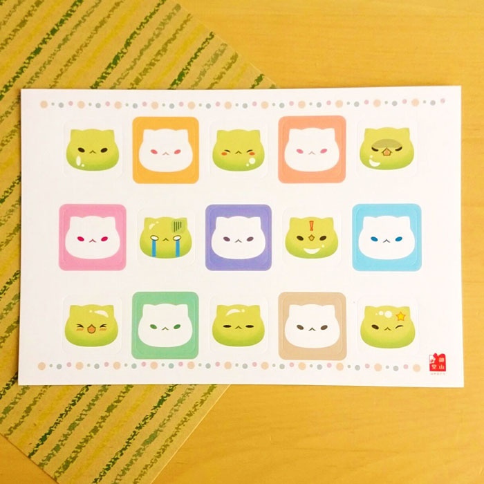 わさびとからし フェイスIconシール
