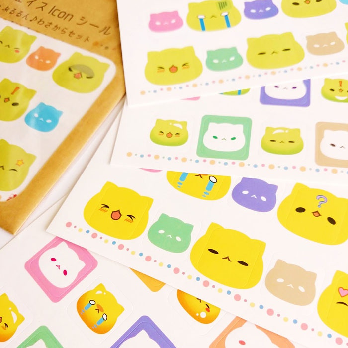 わさびとからし フェイスIconシール