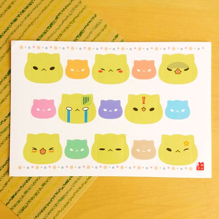 わさびとからし フェイスIconシール