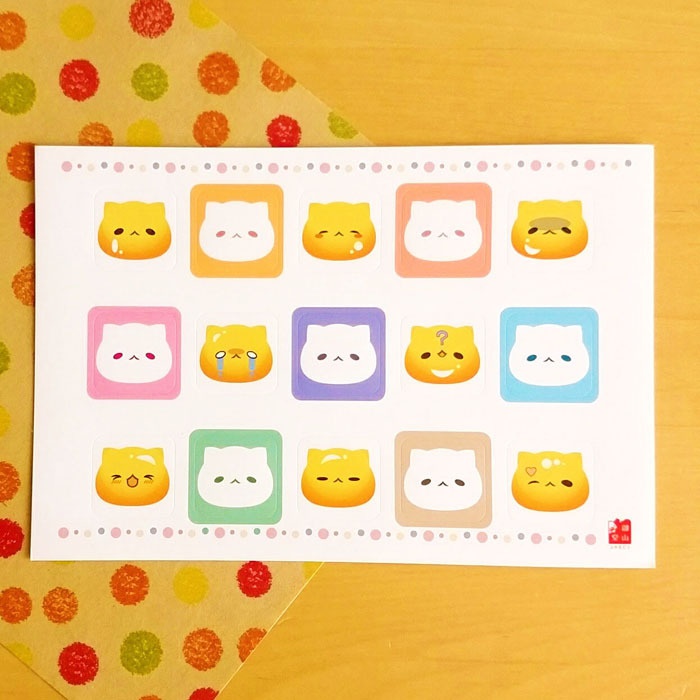 わさびとからし フェイスIconシール