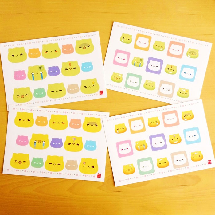 わさびとからし フェイスIconシール