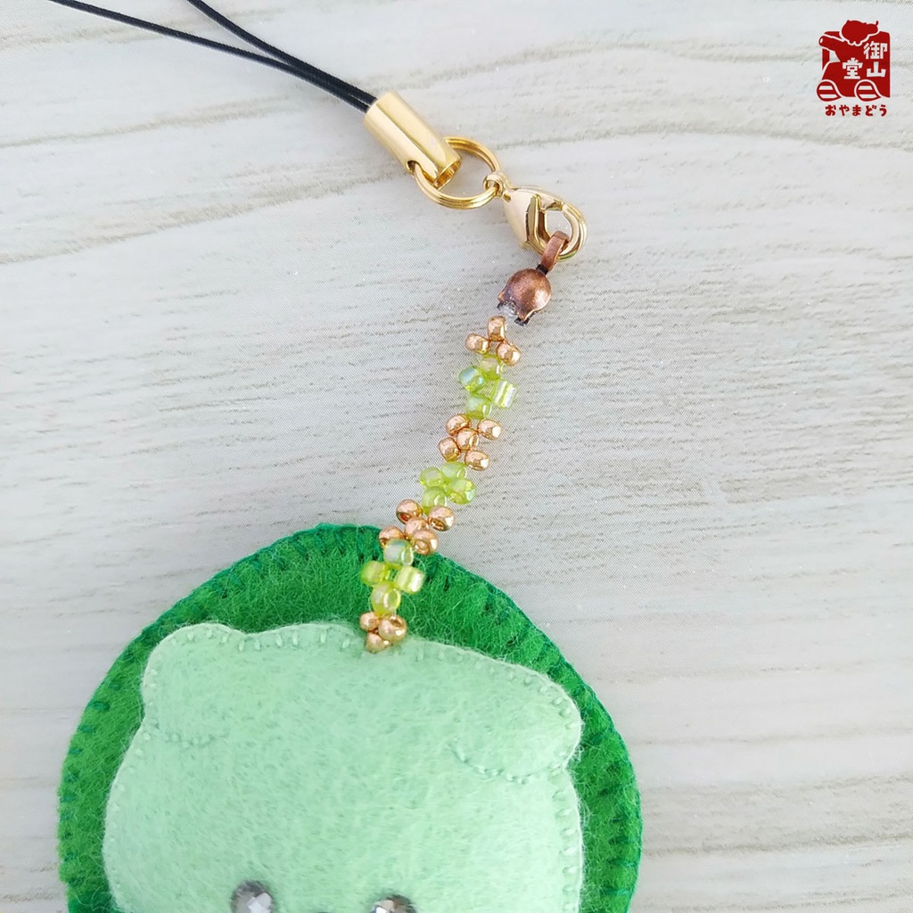 【特別価格】陸海空ねこ みにみに♪フェルトストラップ りくお