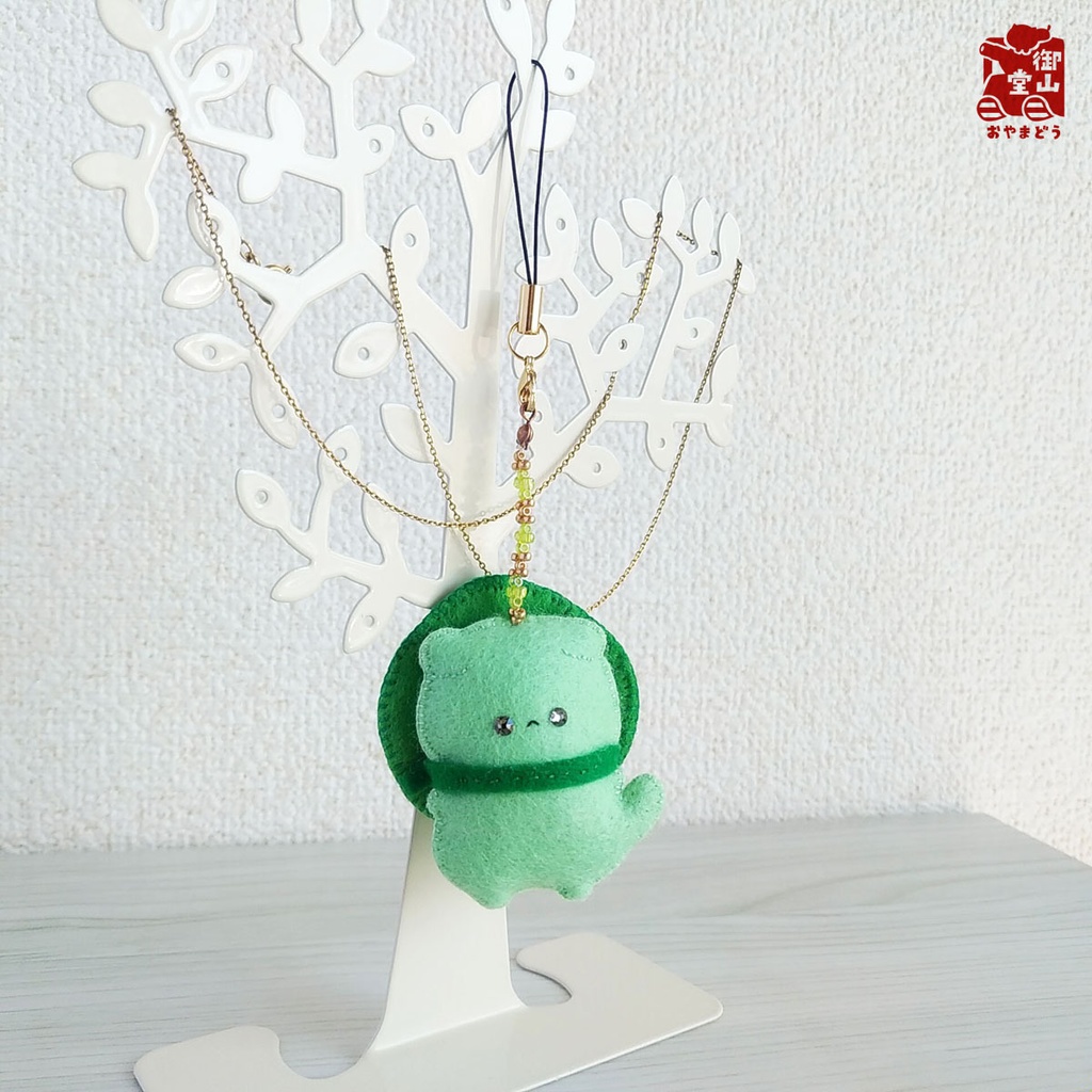 【特別価格】陸海空ねこ みにみに♪フェルトストラップ りくお