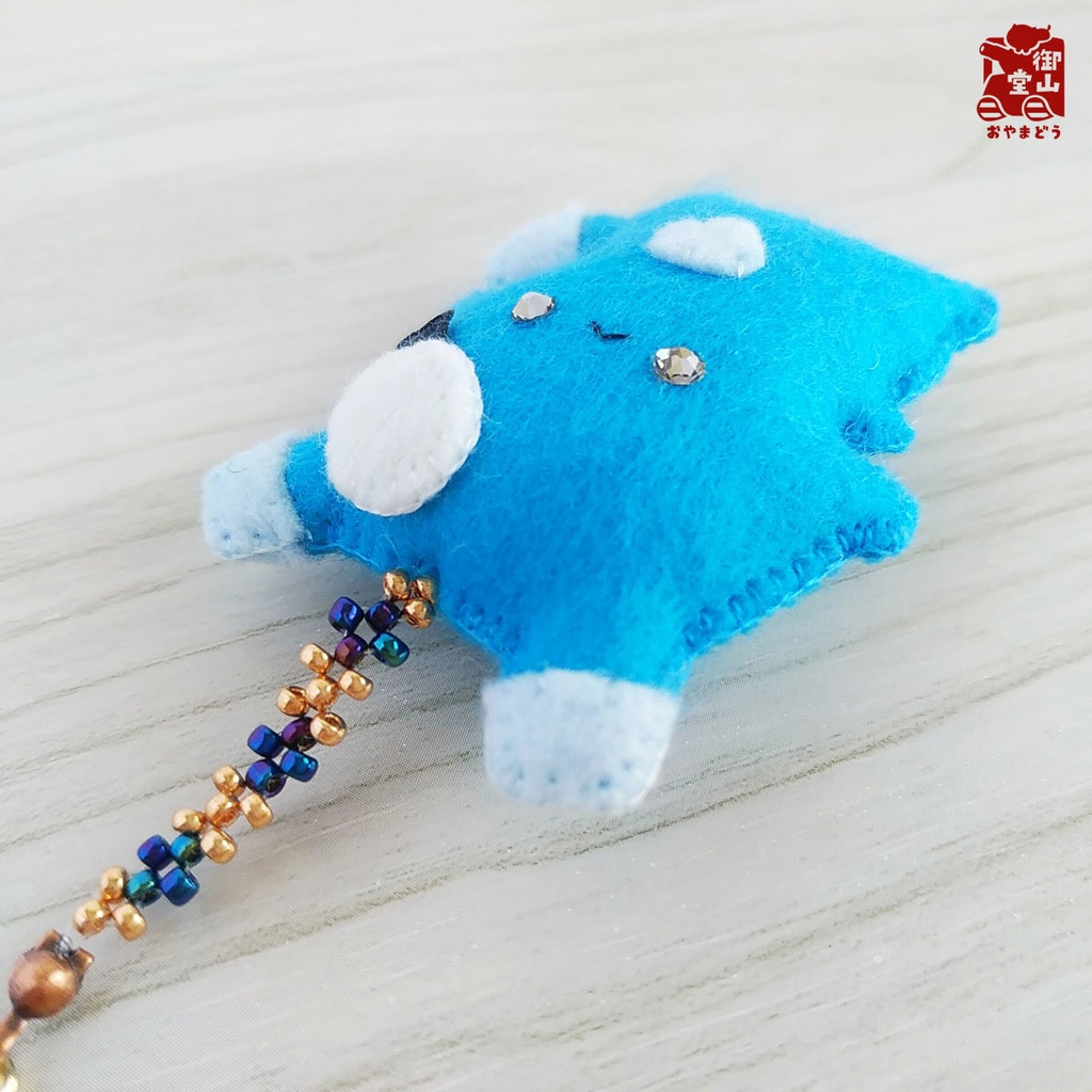 【特別価格】陸海空ねこ みにみに♪フェルトストラップ うみすけ