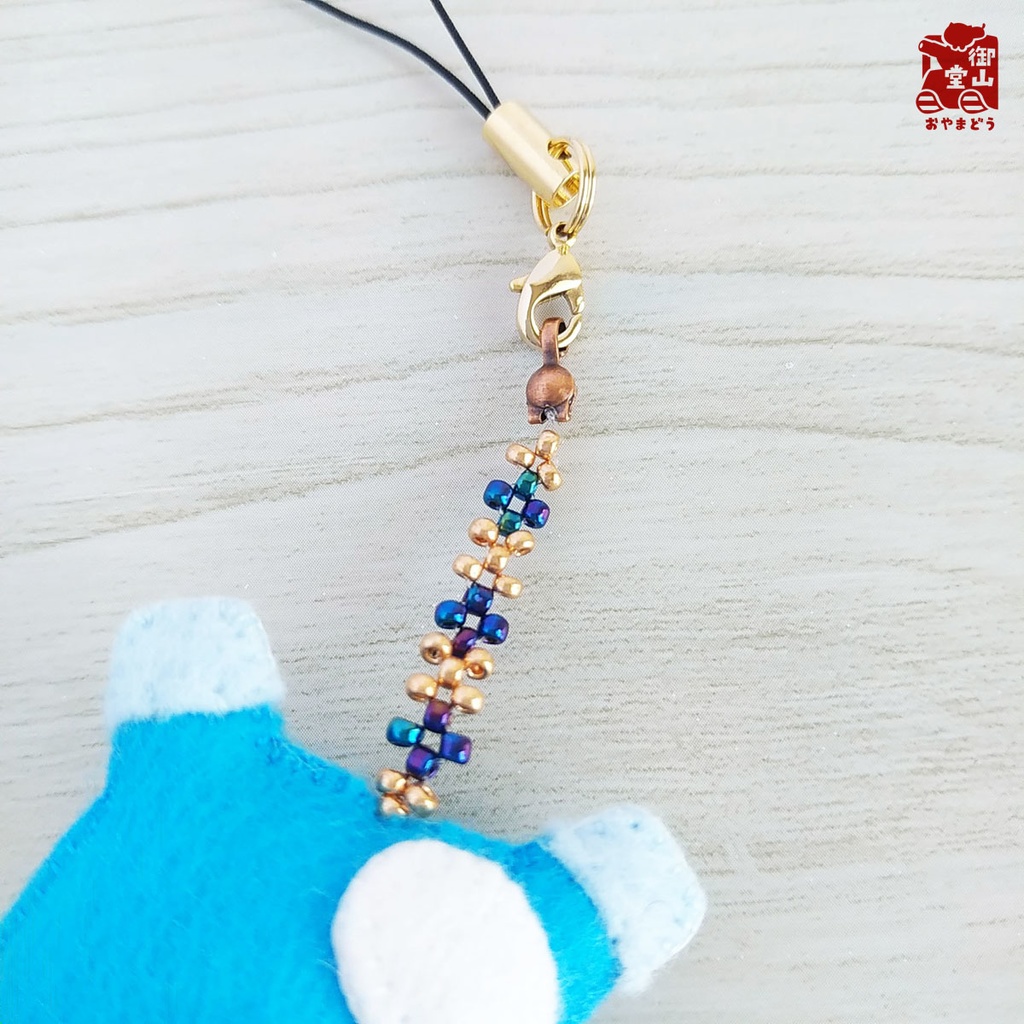 【特別価格】陸海空ねこ みにみに♪フェルトストラップ うみすけ