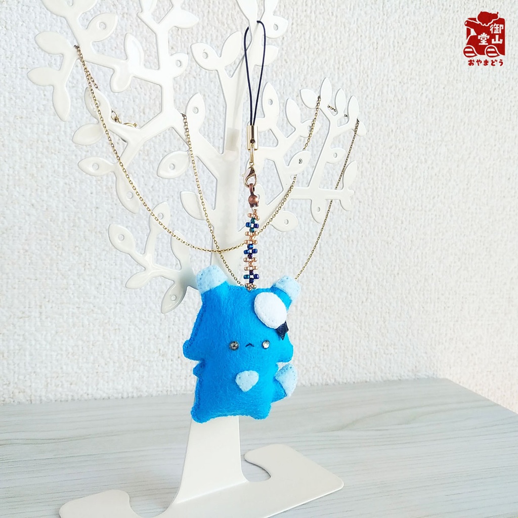 【特別価格】陸海空ねこ みにみに♪フェルトストラップ うみすけ