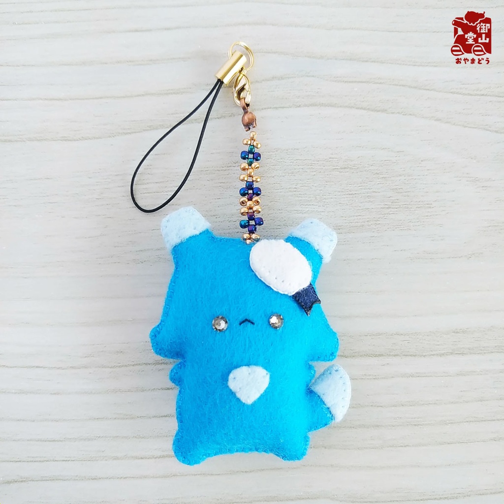 【特別価格】陸海空ねこ みにみに♪フェルトストラップ うみすけ