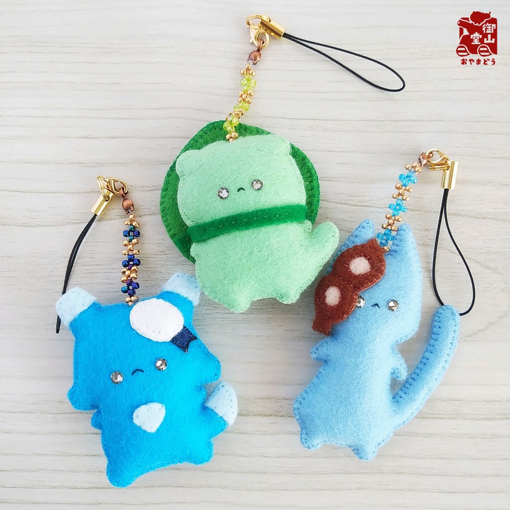 【特別価格】陸海空ねこ みにみに♪フェルトストラップ そらた