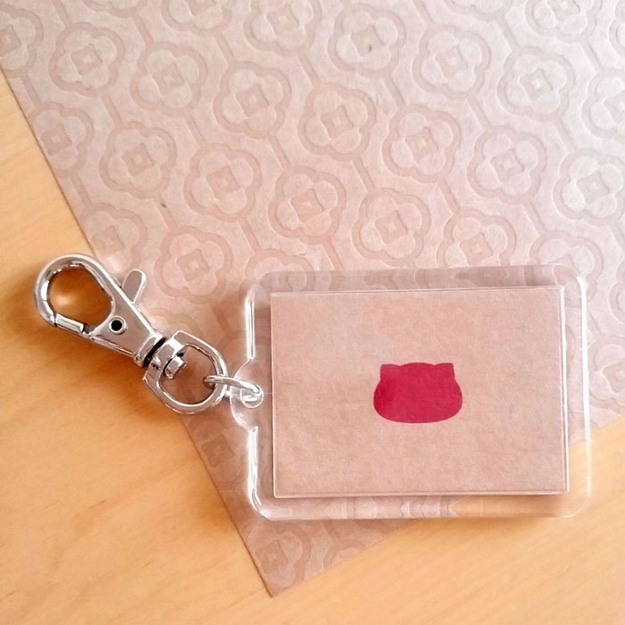 日本×猫キーホルダー にゃんこっきKHその1