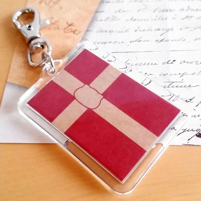 デンマーク×猫キーホルダー にゃんこっきKHその2