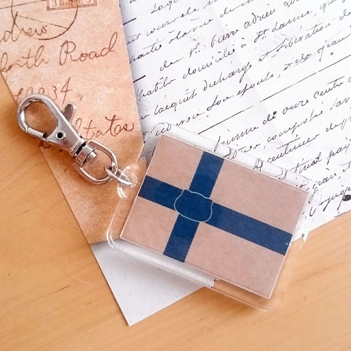 フィンランド×猫キーホルダー にゃんこっきKHその4