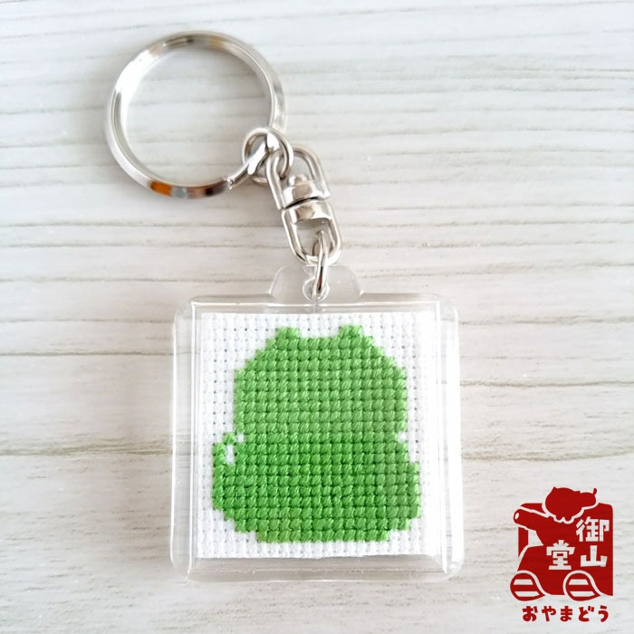 わさからもみじ ぽってりおすわり姿の刺繍キーホルダー(3個セット)