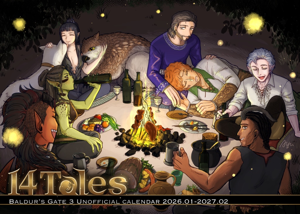 BG3非公式カレンダー2026【14Tales】