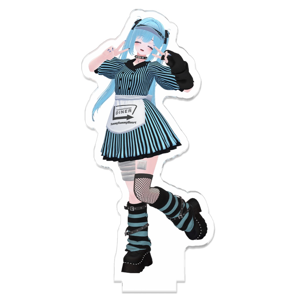 やみかわコンセプトダイナーやみやみはーと つながるアクスタ にゃんとむ