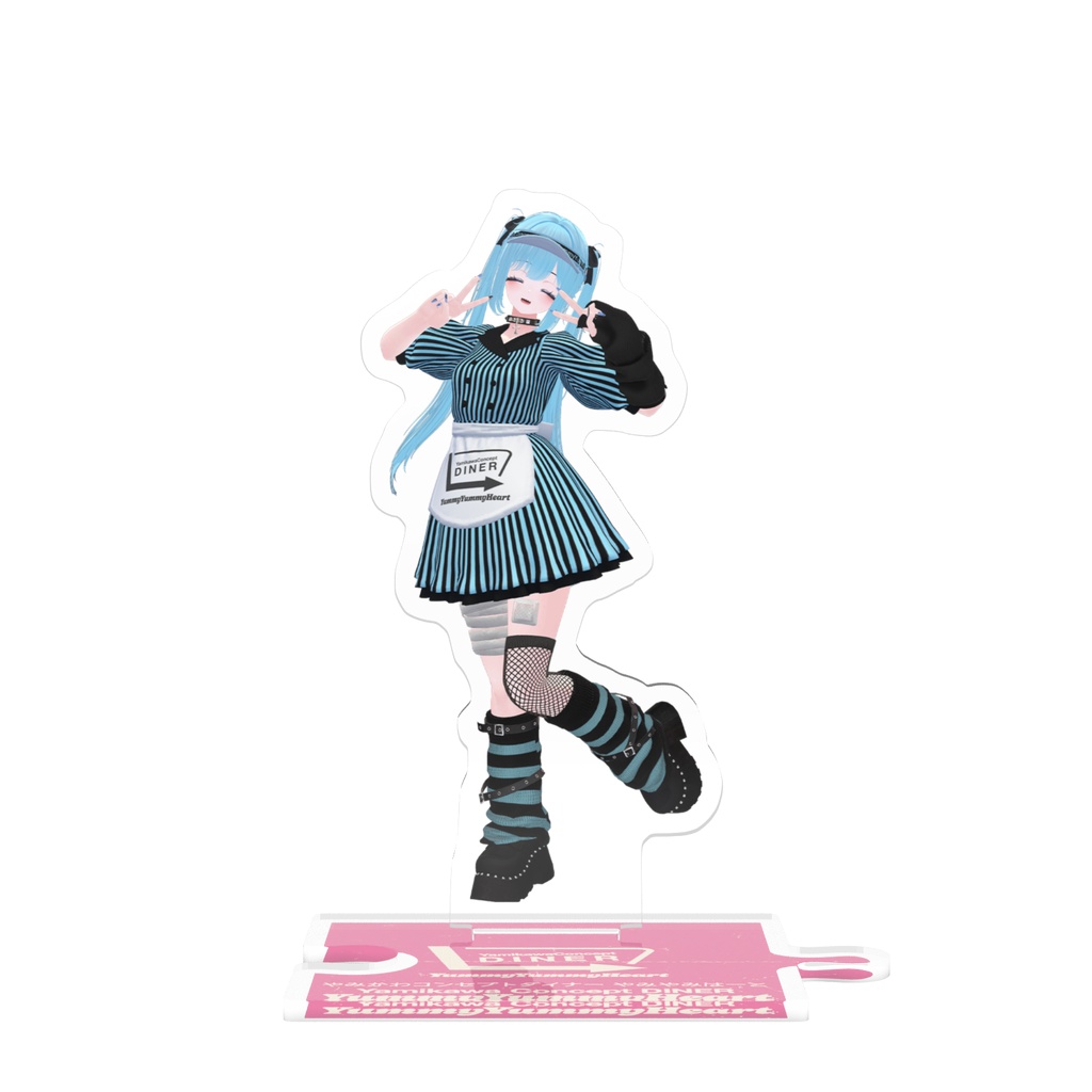 やみかわコンセプトダイナーやみやみはーと　つながるアクスタ にゃんとむ
