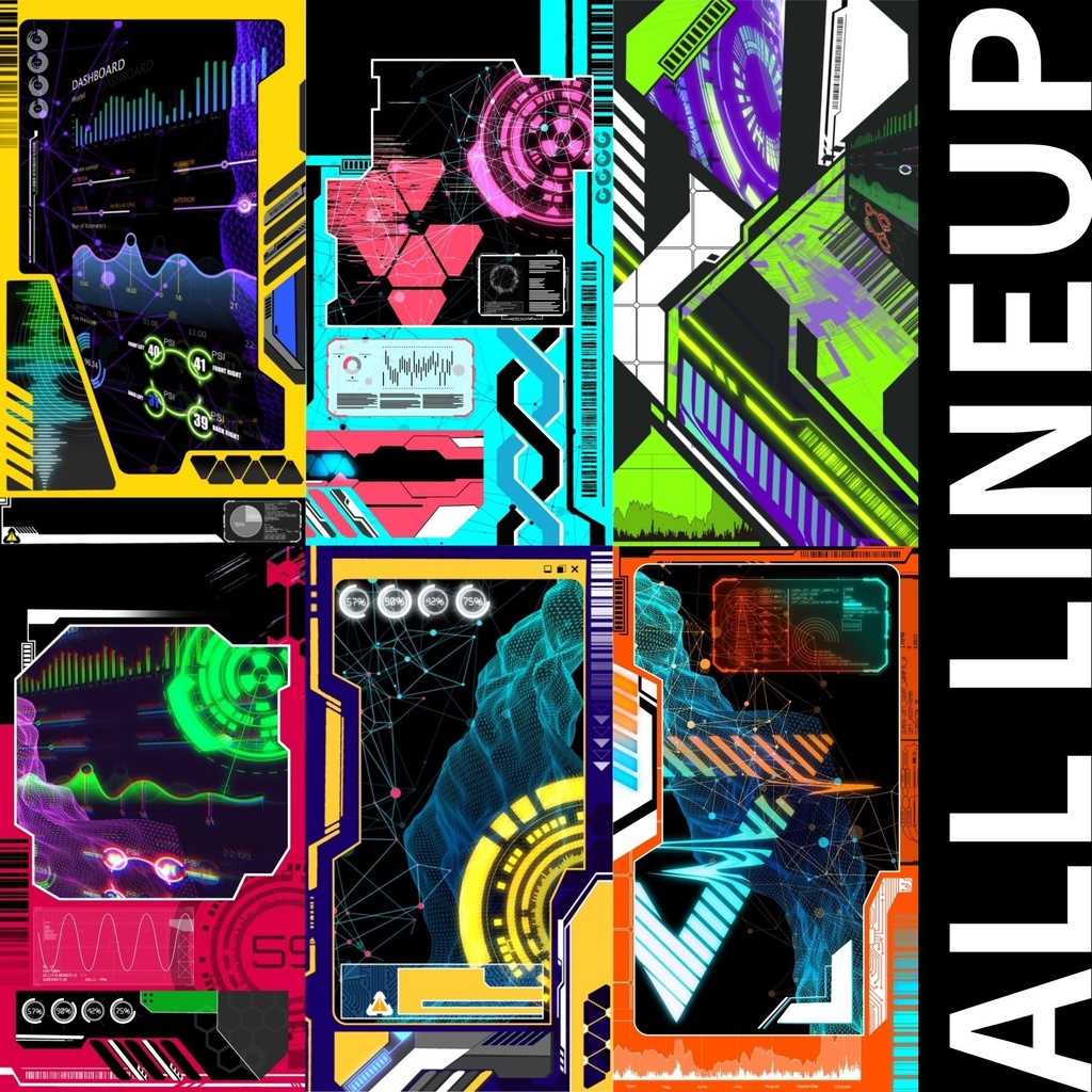 【圧倒的時短】本気のサイバー背景画像素材集 12種【procreate,clipstudio,photoshop等】