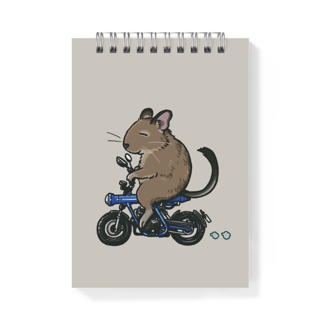 バイクでおでかけデグー