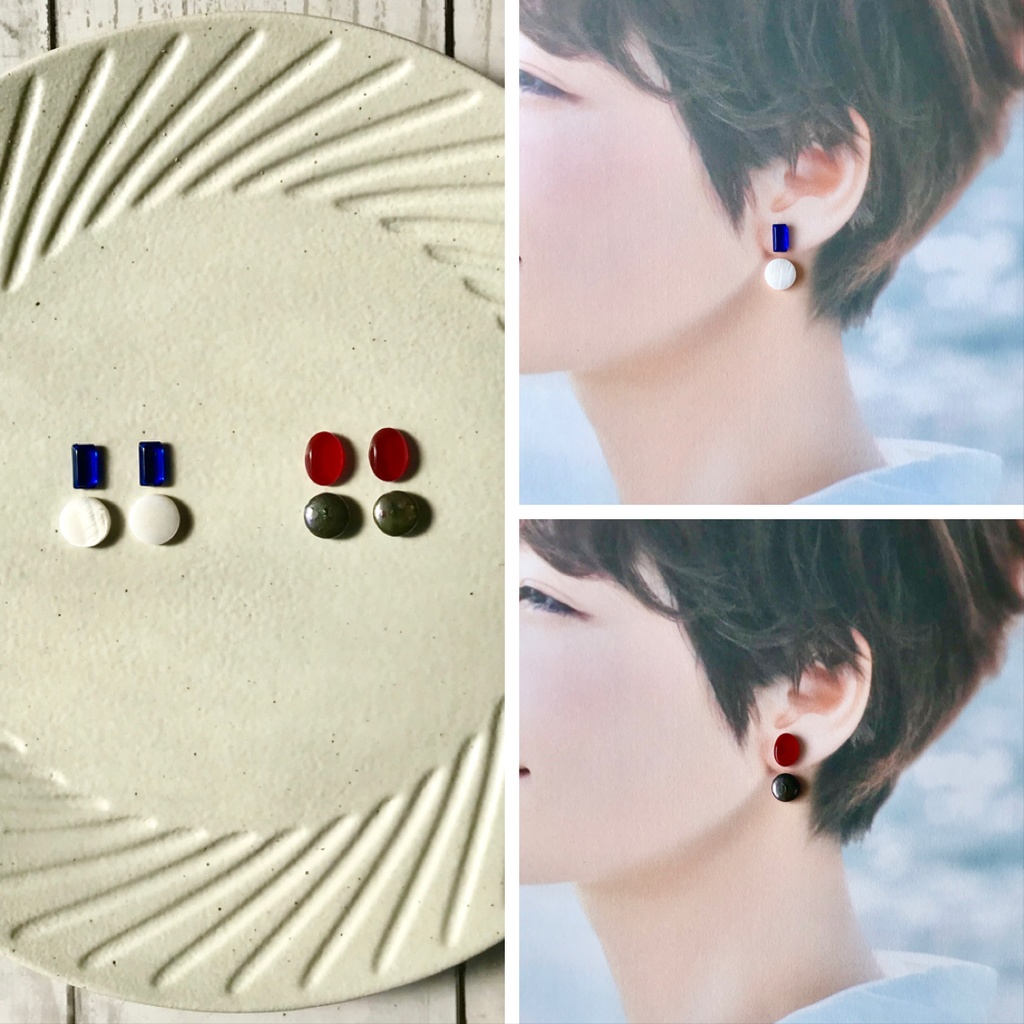 シンプル帝都耳飾り