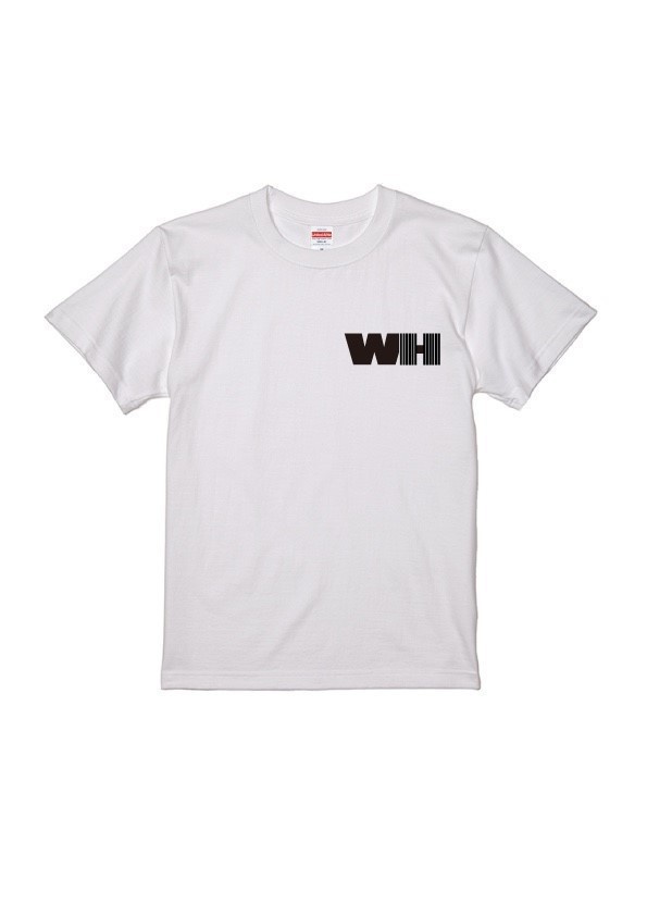 WORKOUT HACKER公式オリジナルTシャツ 小ロゴ(白)