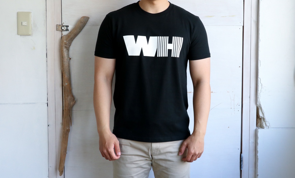 WORKOUT HACKER公式オリジナルTシャツ 大ロゴ(黒)