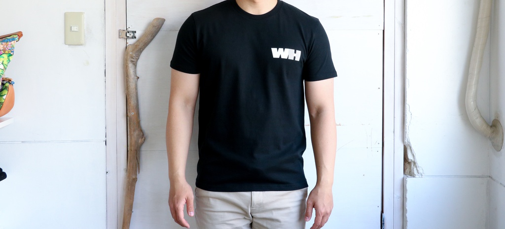 WORKOUT HACKER公式オリジナルTシャツ 小ロゴ(黒)