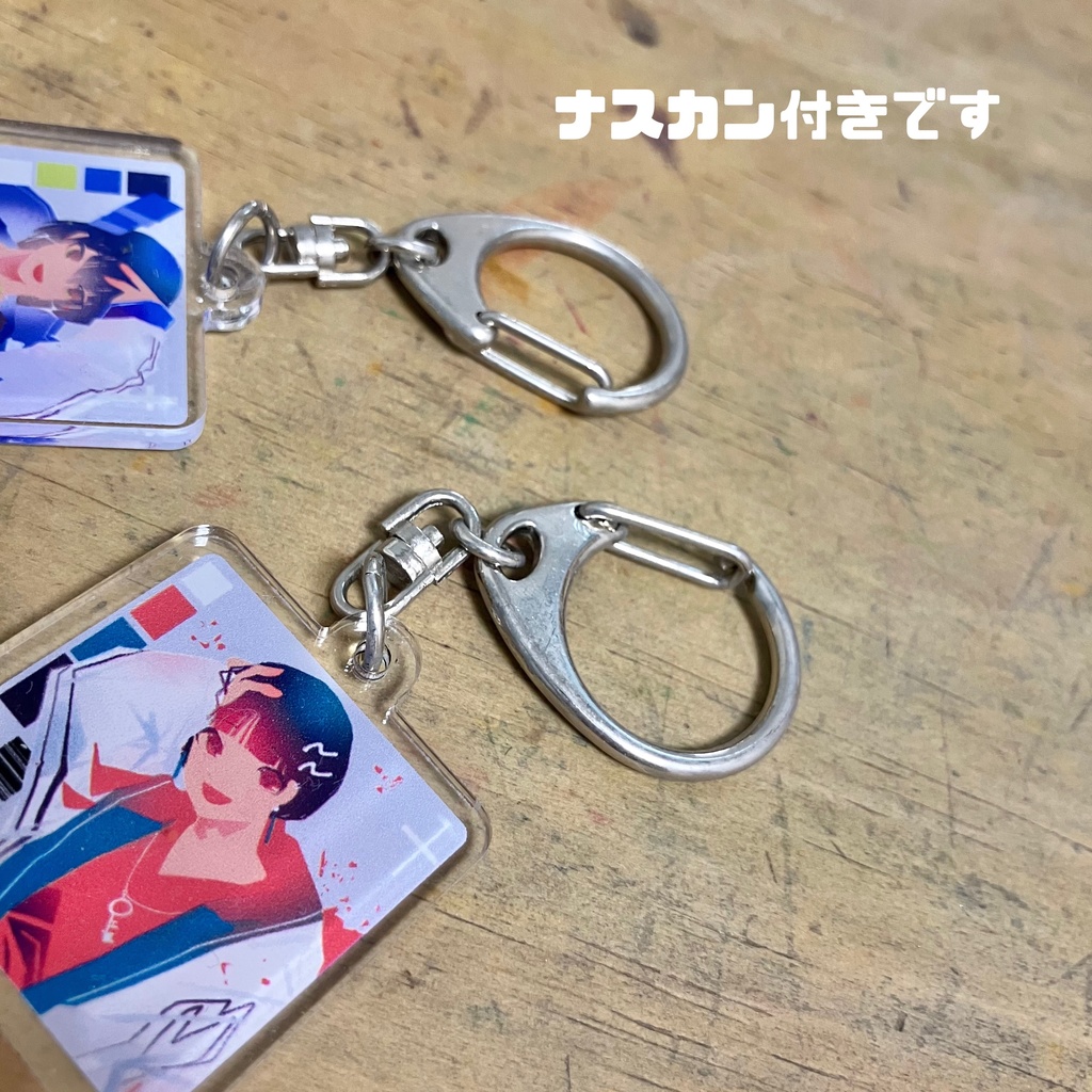 正方形アクリルキーホルダー