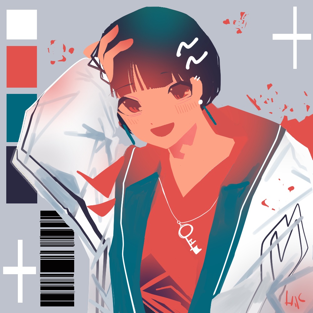 正方形アクリルキーホルダー