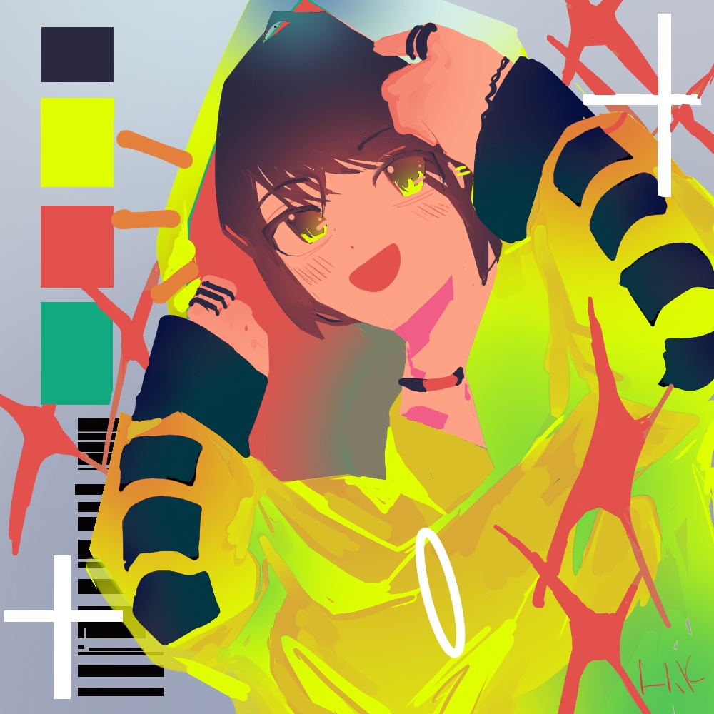 正方形アクリルキーホルダー