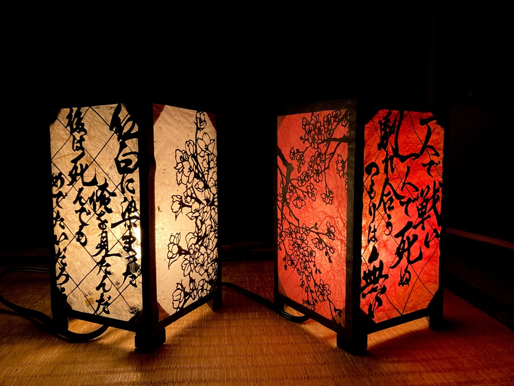 双騎出陣記念「鶴丸国永・大倶利伽羅」推し灯籠(大)