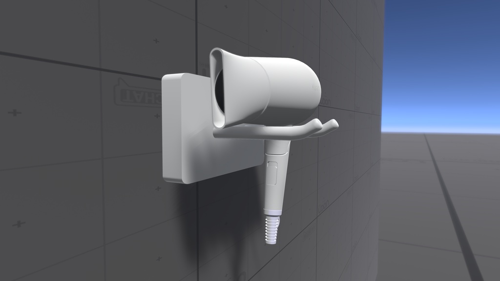 【VRChatワールドギミック】PB対応ドライヤー