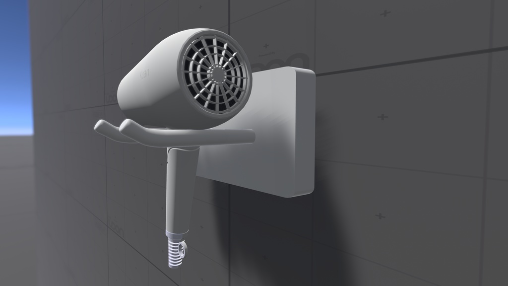 【VRChatワールドギミック】PB対応ドライヤー