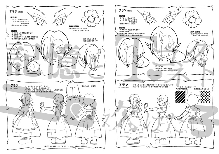 記憶とココロが欠けた子 1章 キャラクターブック