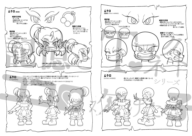 記憶とココロが欠けた子 1章 キャラクターブック