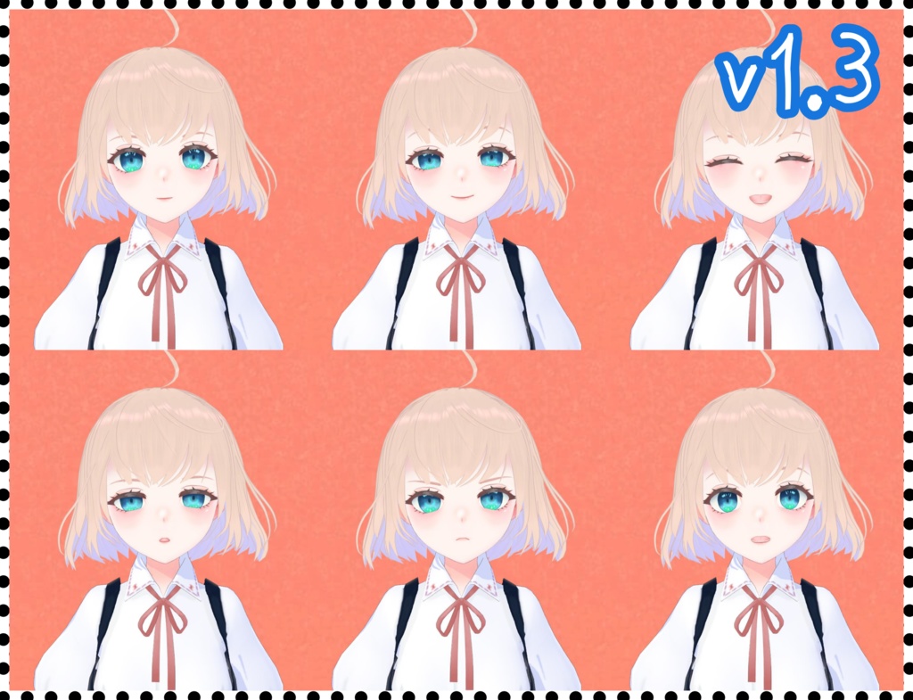 【無料 / Free】Milica1.3/VRoid製オリジナルVRMモデル (VRoidファイル同梱)