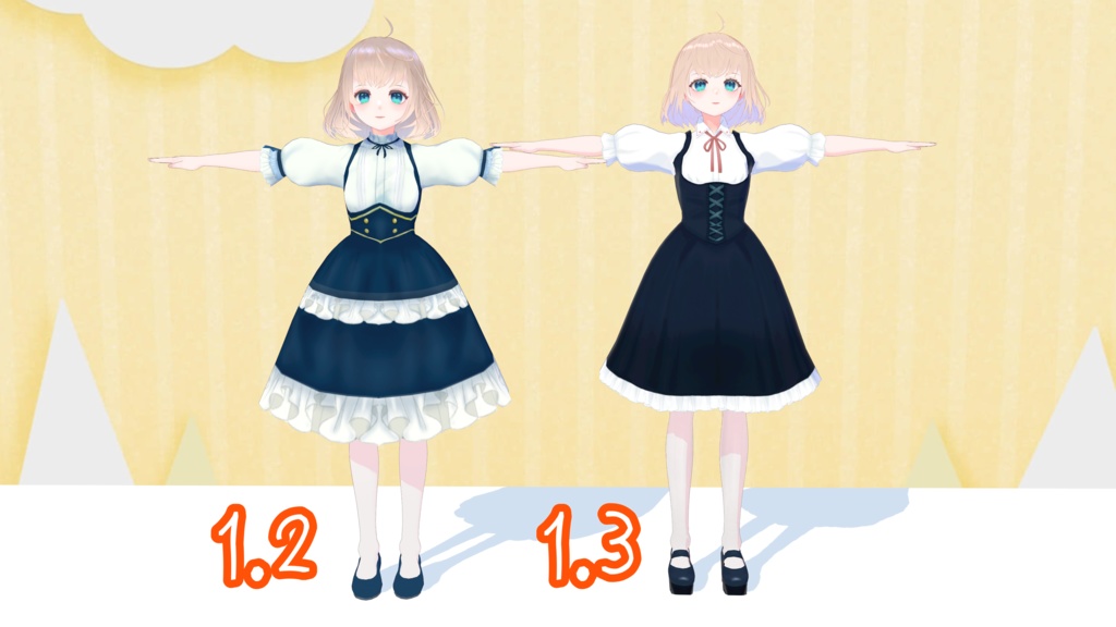 【無料 / Free】Milica1.3/VRoid製オリジナルVRMモデル (VRoidファイル同梱)