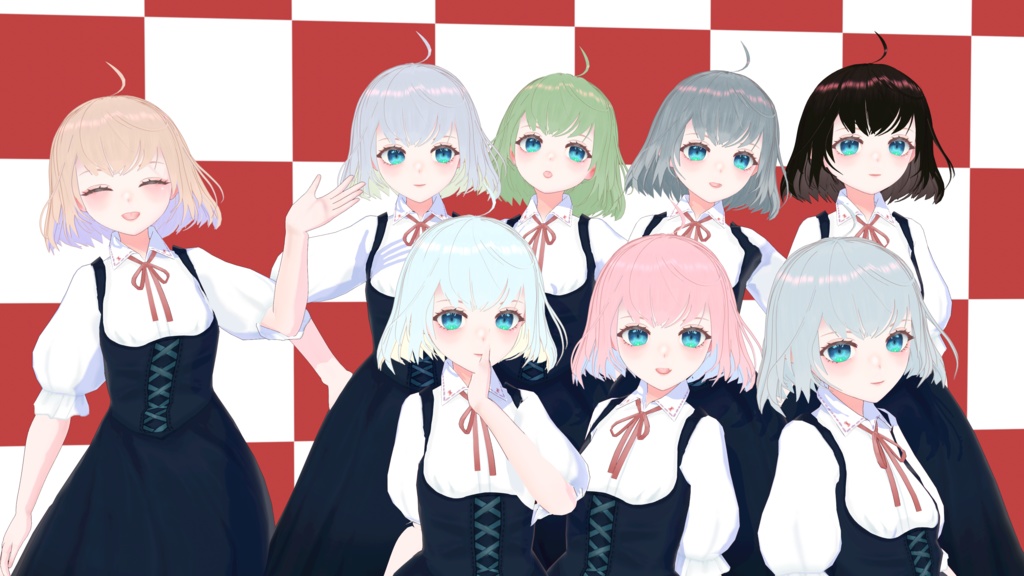 【無料 / Free】Milica1.3/VRoid製オリジナルVRMモデル (VRoidファイル同梱)