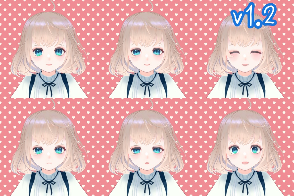 【無料 / Free】Milica1.3/VRoid製オリジナルVRMモデル (VRoidファイル同梱)