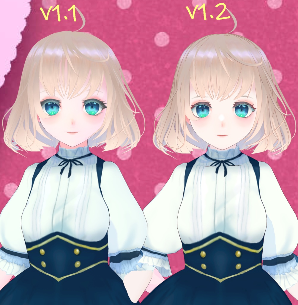 【無料 / Free】Milica1.3/VRoid製オリジナルVRMモデル (VRoidファイル同梱)