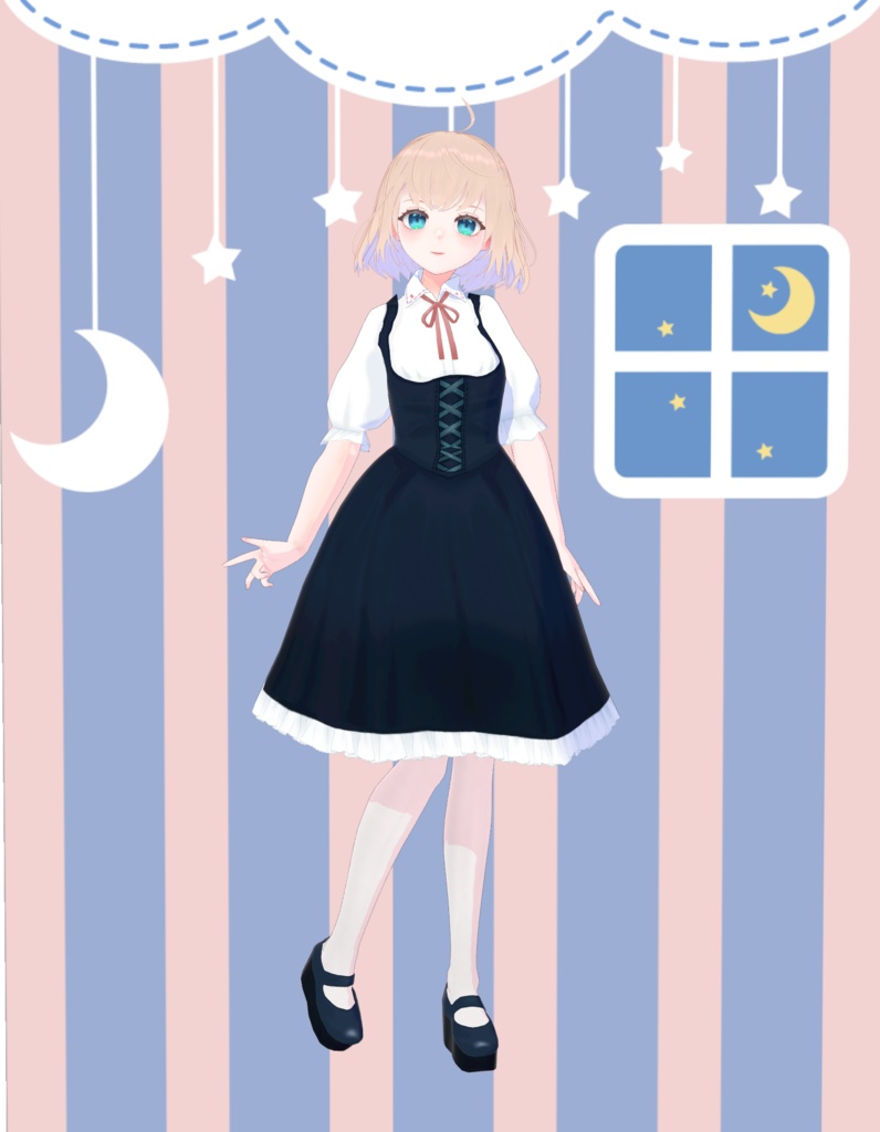 【無料 / Free】Milica1.3/VRoid製オリジナルVRMモデル (VRoidファイル同梱)