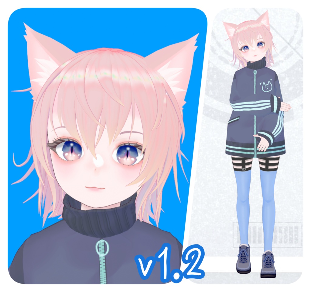 【無料版あり】Aisling1.3/VRoid製オリジナルVRMモデル