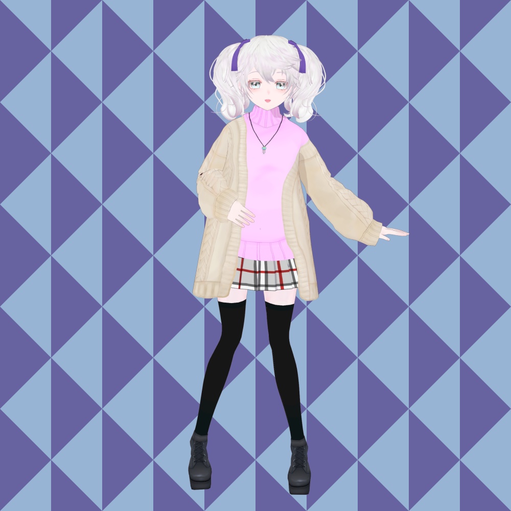 Efa /Vroid製オリジナルVRMモデル(VRoidファイル同梱)