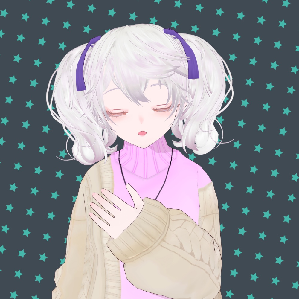 Efa /Vroid製オリジナルVRMモデル(VRoidファイル同梱)