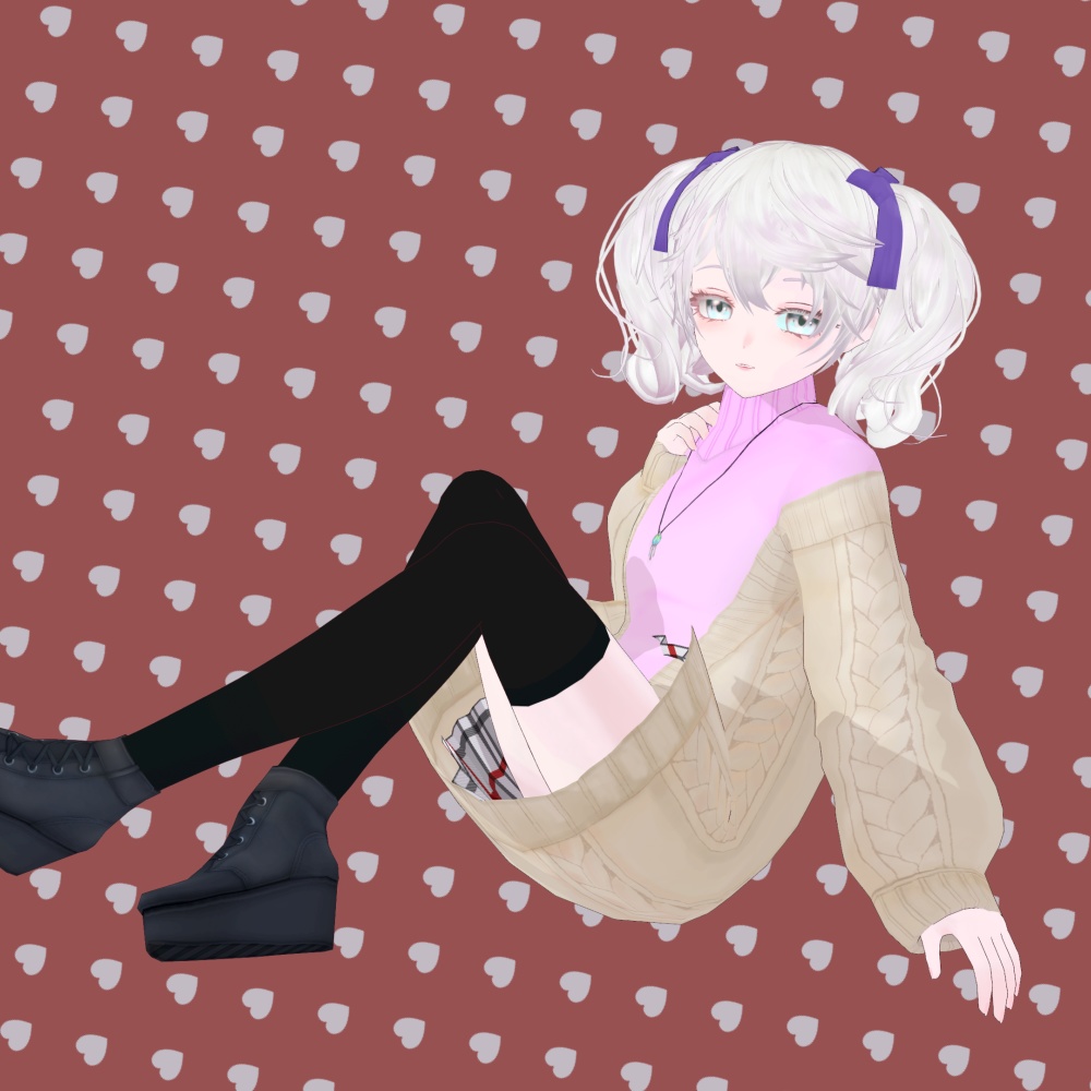 Efa /Vroid製オリジナルVRMモデル(VRoidファイル同梱)